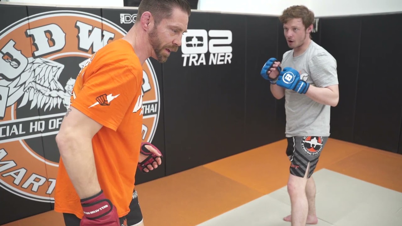 MMA Flow: Overhand, Bodylock into Outside Trip, Arm-Triangle Finish