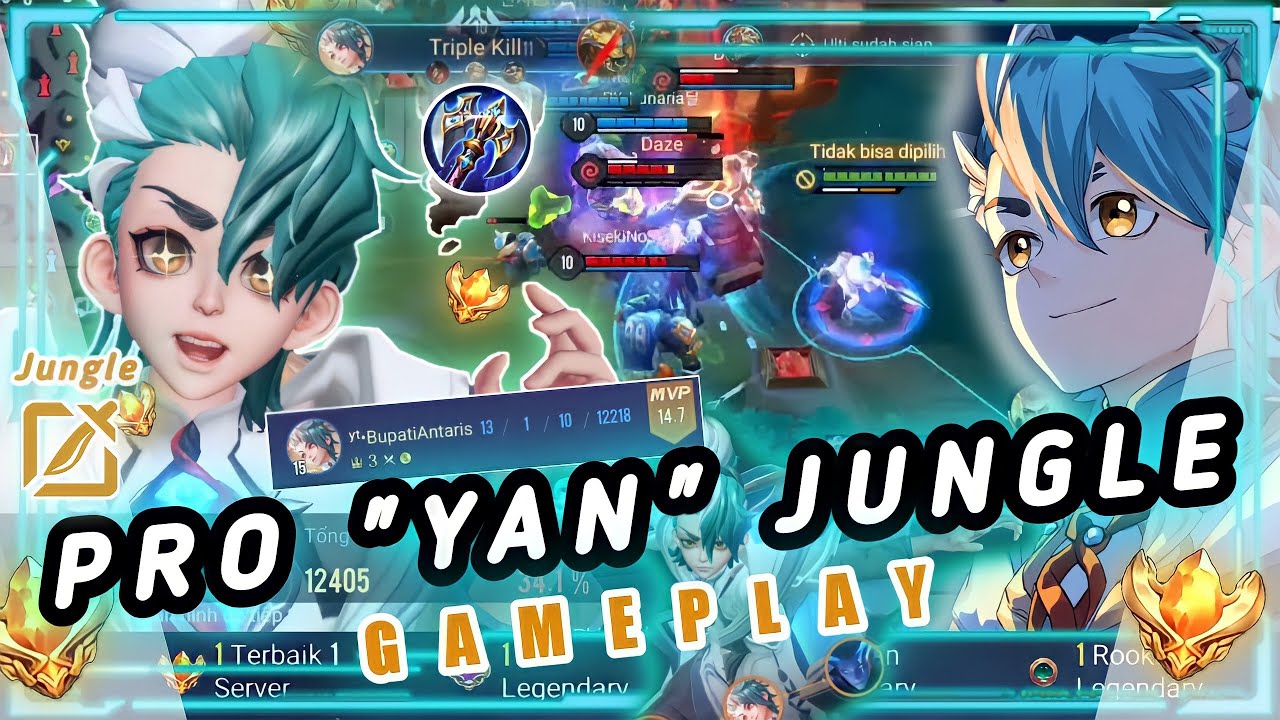 AOV Pro YAN Jungle Gameplay | YAN AOV Jungle Gameplay - ARENA OF VALOR - Top 1 Yan