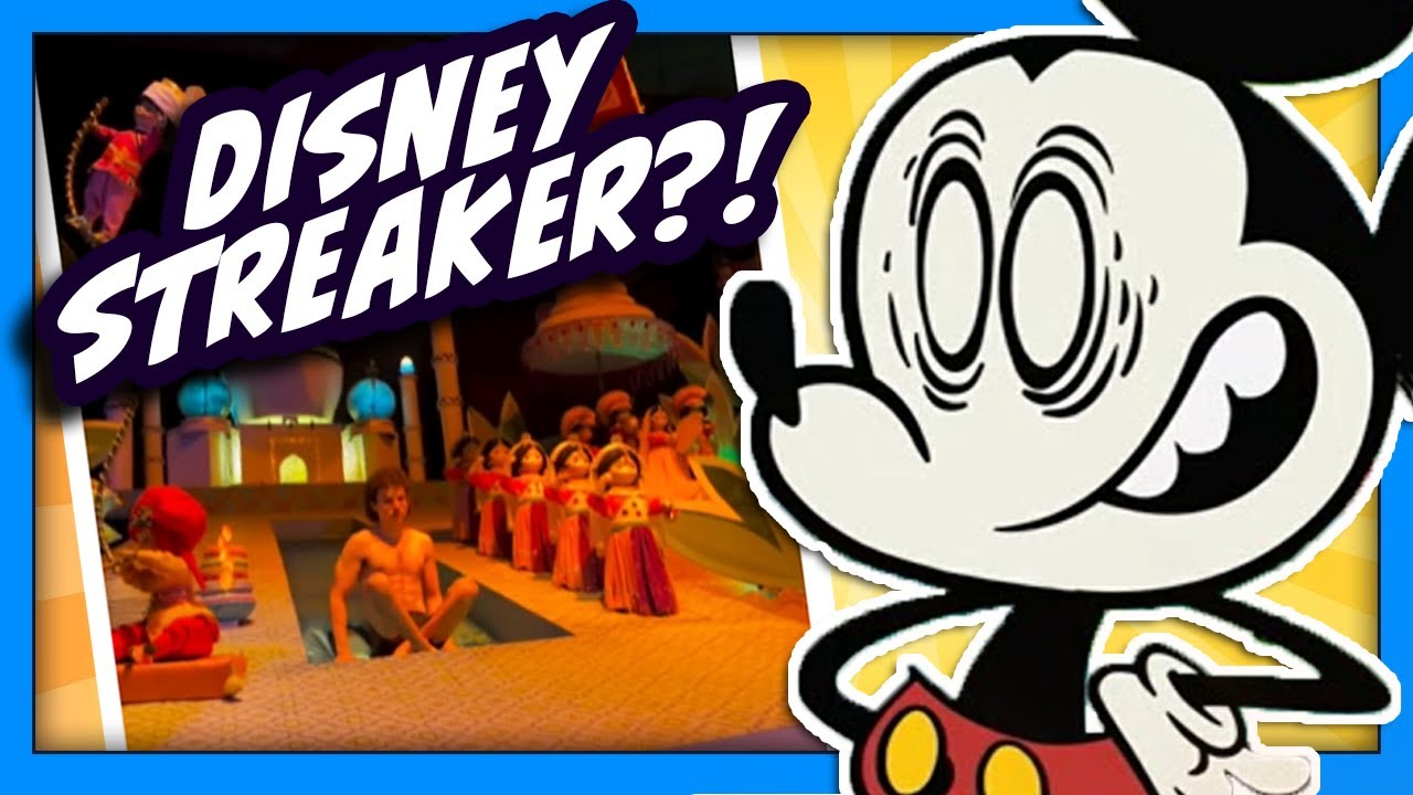 A Disneyland STREAKER Caught on Camera at Its a Small World?!