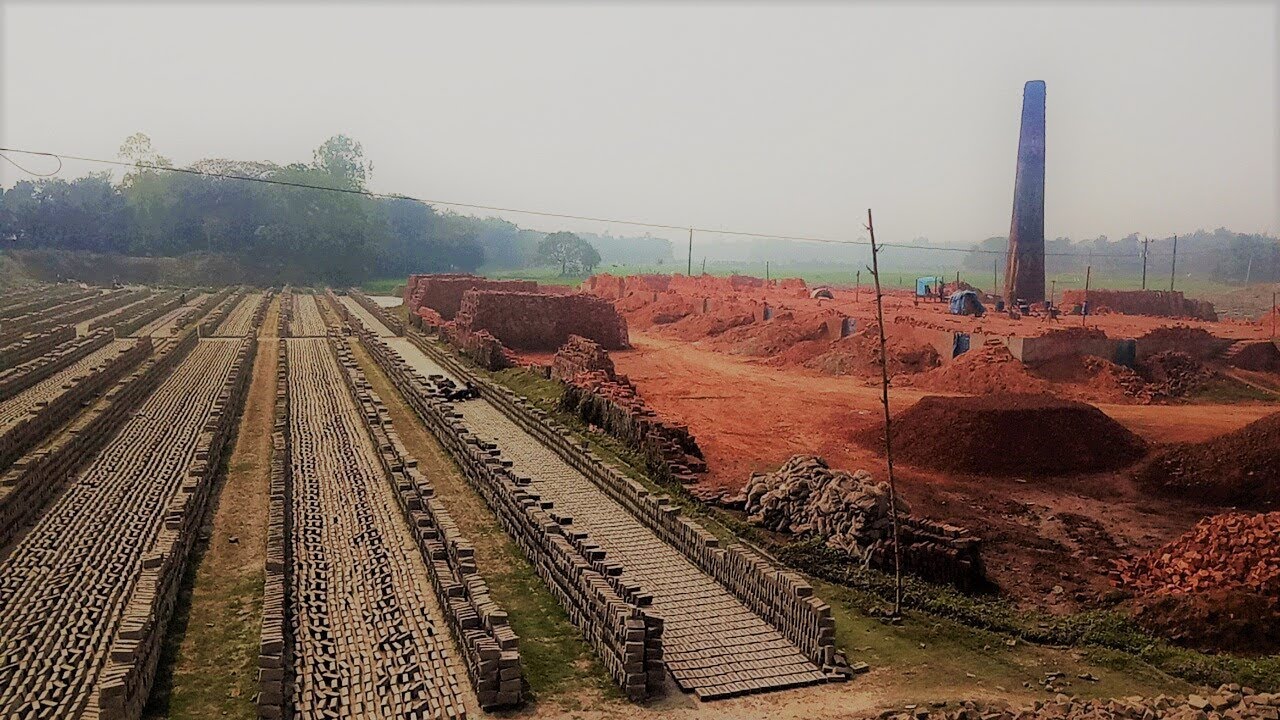 Full Brick making process at Gazipur in Bangladesh SKS Brickfield / Handmade Traditional way