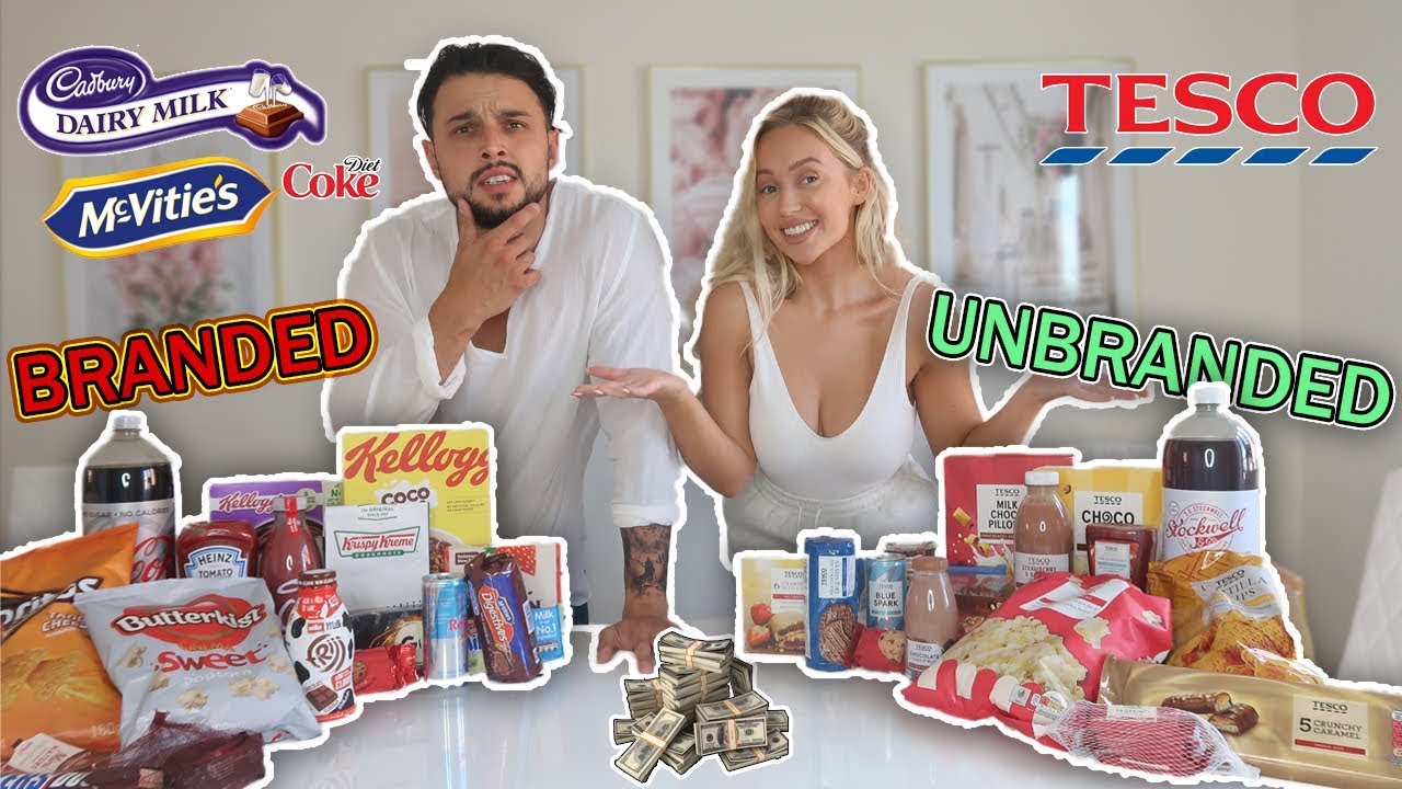 BRANDED vs UNBRANDED FOOD CHALLENGE | £100 CASH PRIZE!