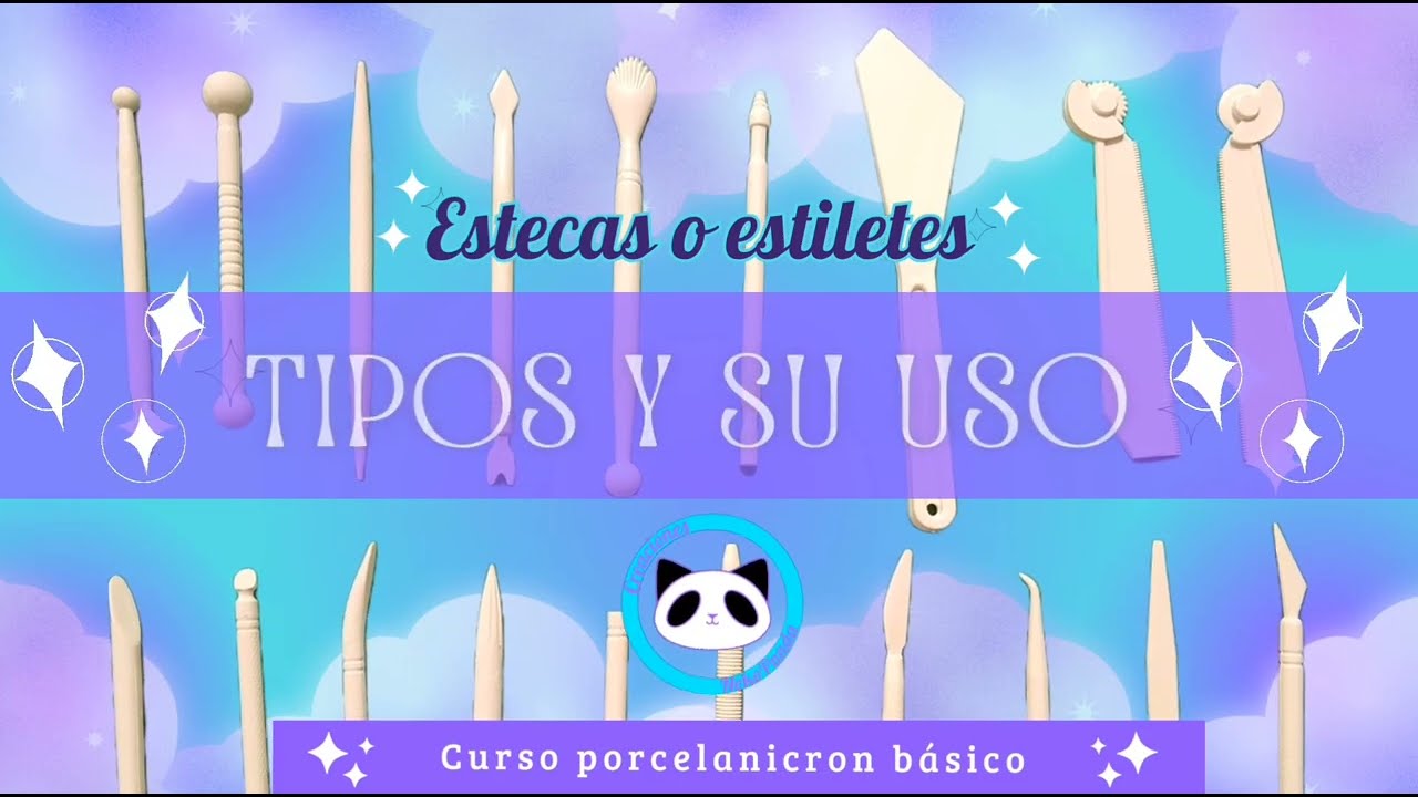 Curso b&aacute;sico porcelana fr&iacute;a (1.Estecas o Estiletes)