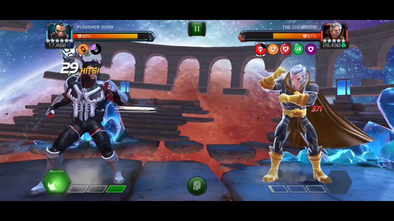 Punisher 2099 lv5 collar tech Power Control God Solo Collector boss  - Marvel Contest Of Champions