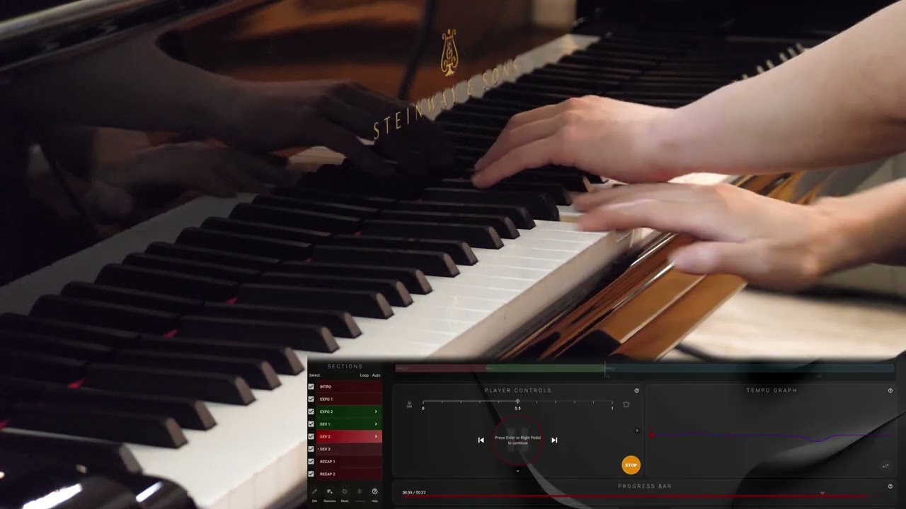 Playing Rachmaninoff with virtual orchestra (ft. GPhil app)
