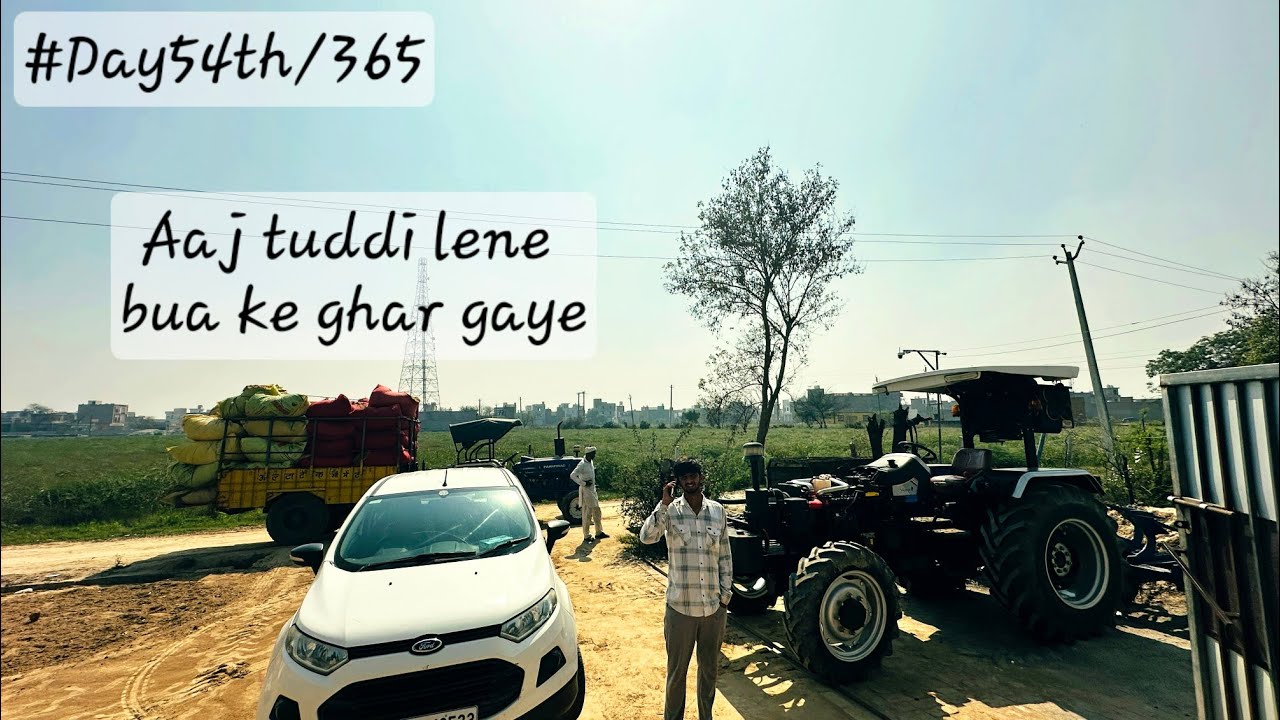 Aaj tuddi lene bua ke ghar gaye/#Day54th/365    of my vlog