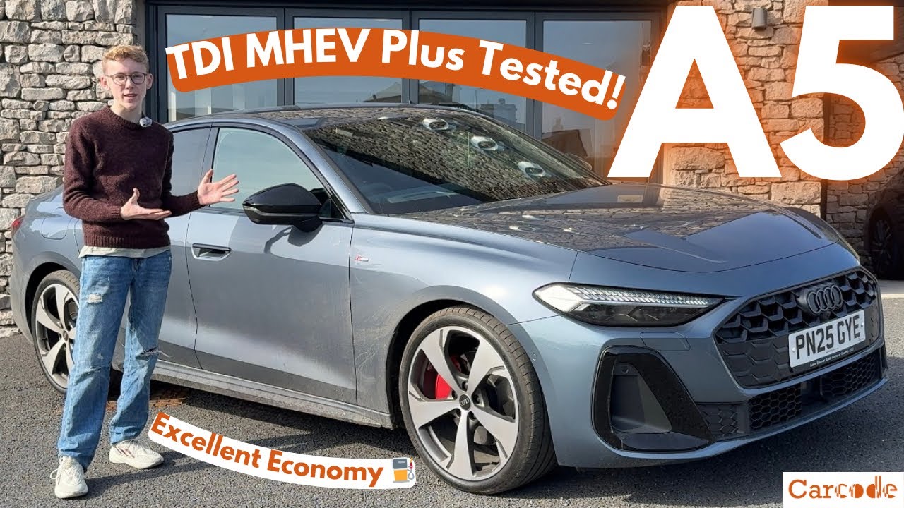 Обзор Audi A5 TDI MHEV Plus, эффективная замена A4! (Великобритания)(4K) | Каркод