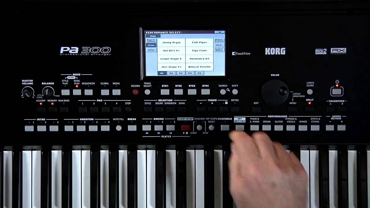 KORG® Pa300: SongBook - Parte 05