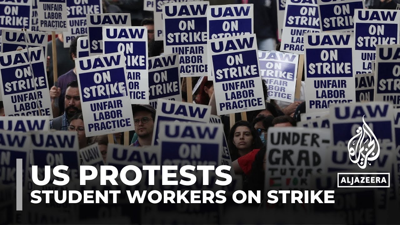 California academic workers strike in support of pro-Palestinian protests