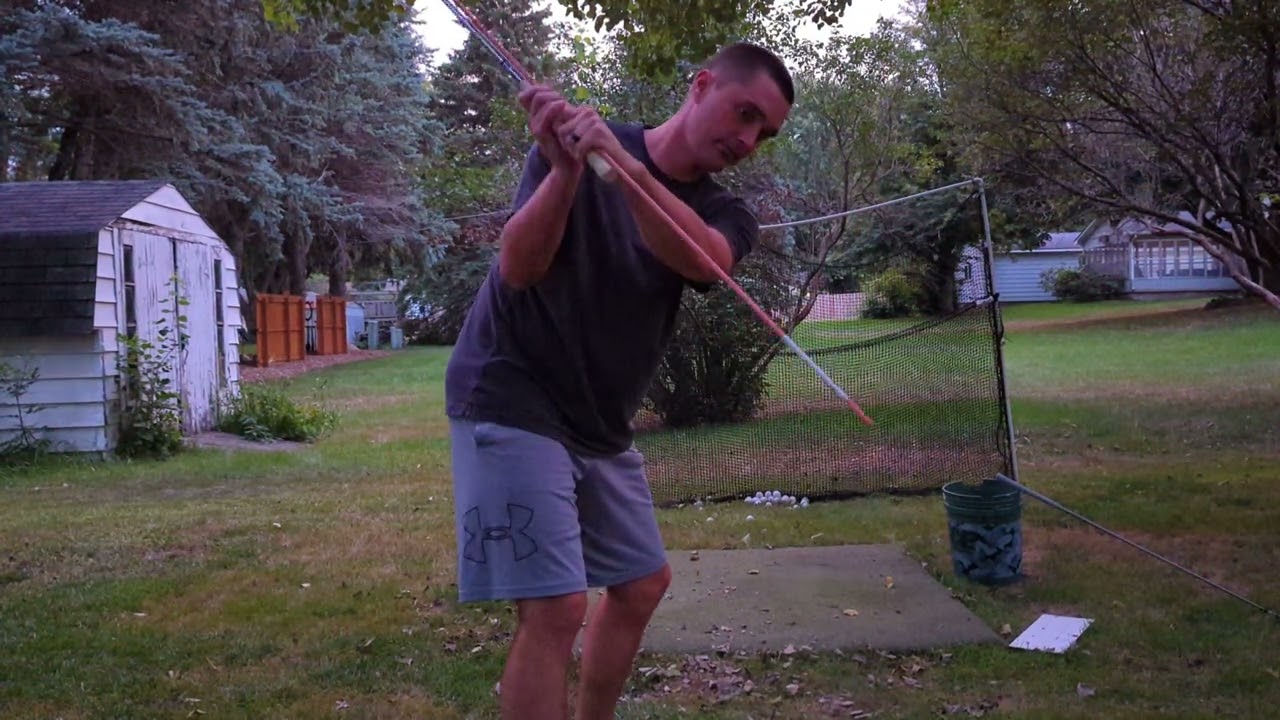Alignment stick no flip drill