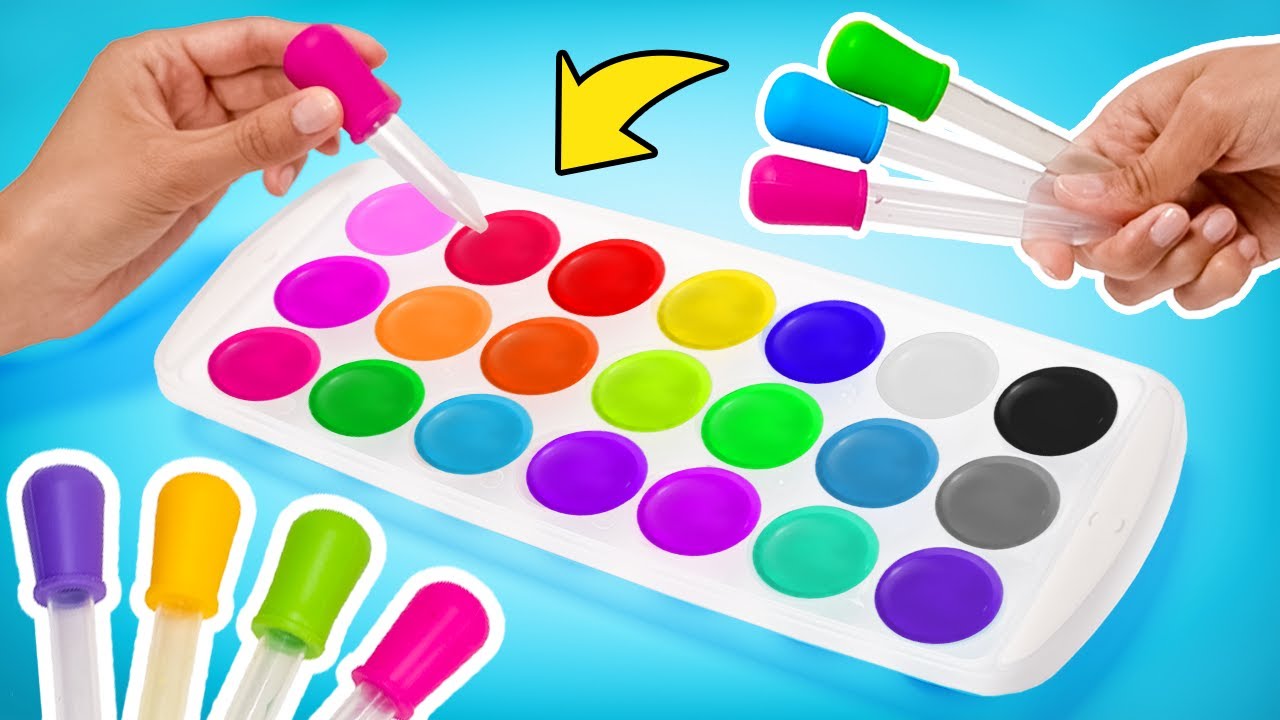 Wie man aus 5 Grundfarben 16 neue Farben macht || Kunstvolle Lifehacks