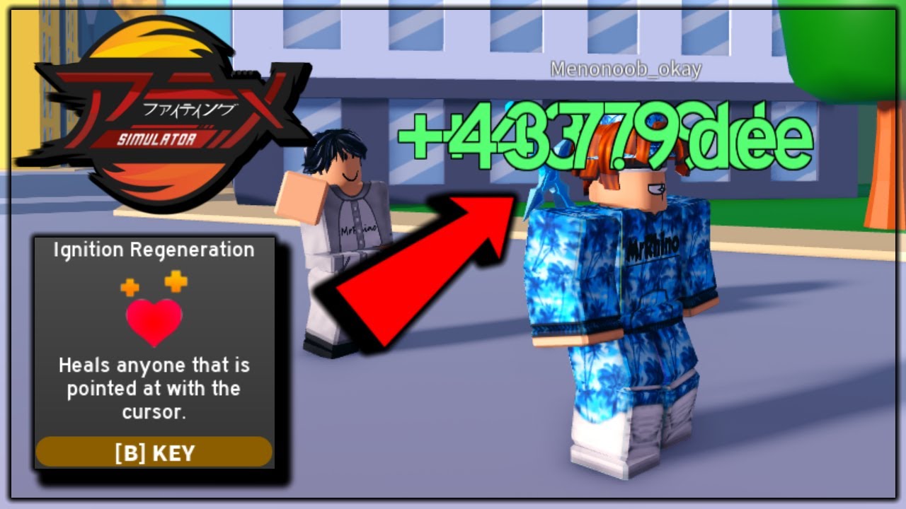 i USED *NEW* HEALING POWER *IGNITION REGENERATION* IS OVER POWER! In Anime Fighting Simulator Roblox