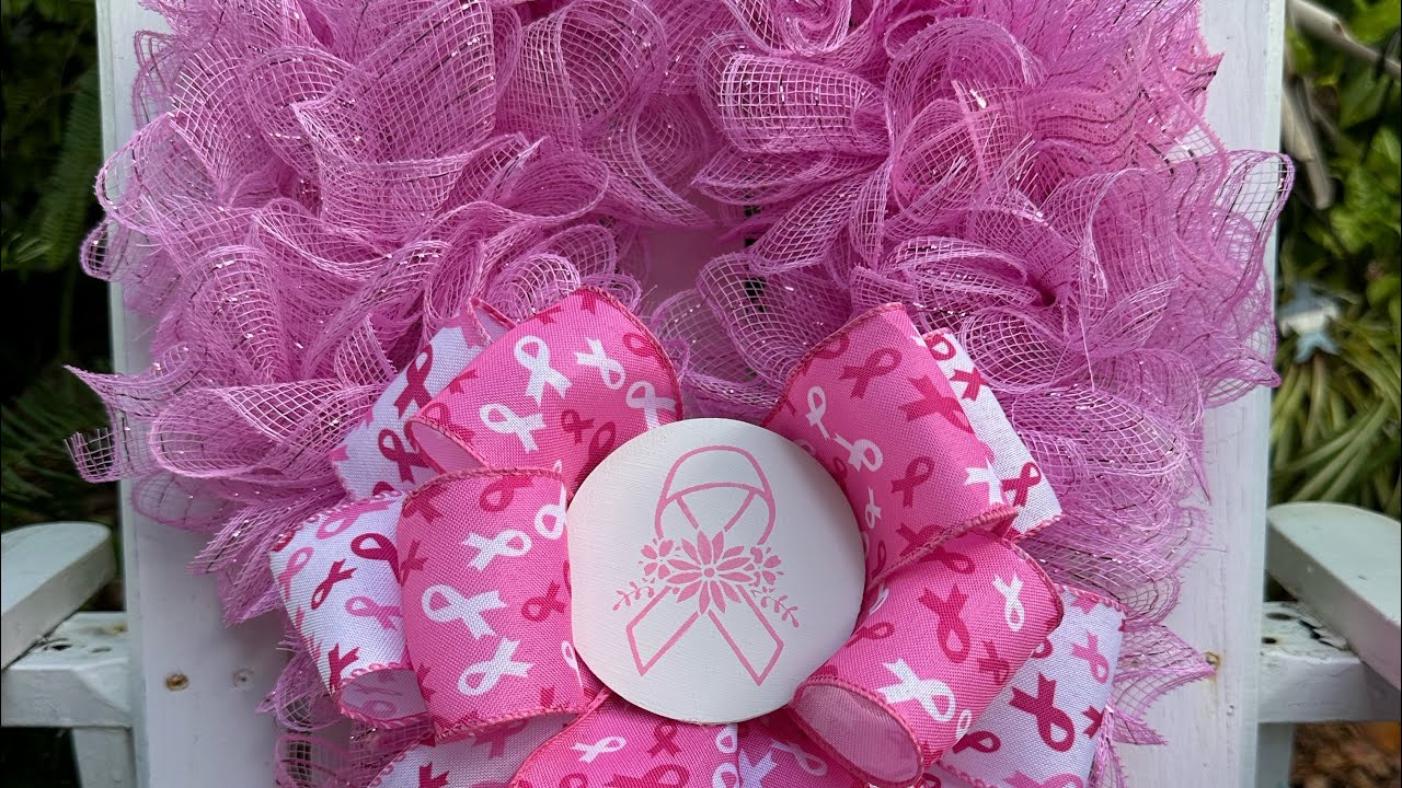 Create This Breast Cancer Awareness Symbol Wreath!