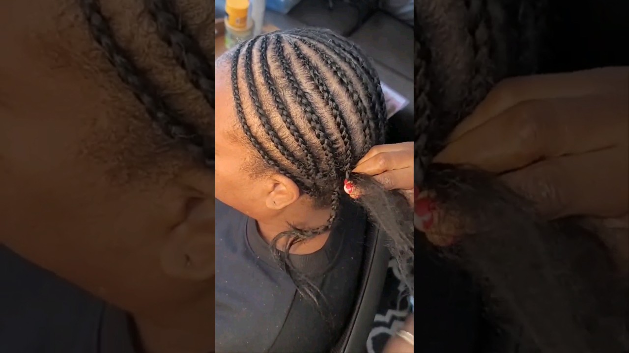 How to braid #JOINT your braids. Crochet braid pattern. Cornrows short video.