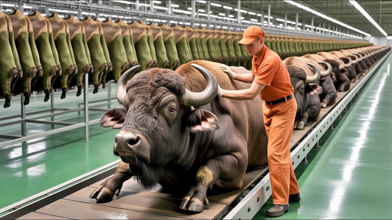 Inside the Buffalo Leather Factory &mdash; How Massive Buffalo Hides Become Luxury Travel Gear