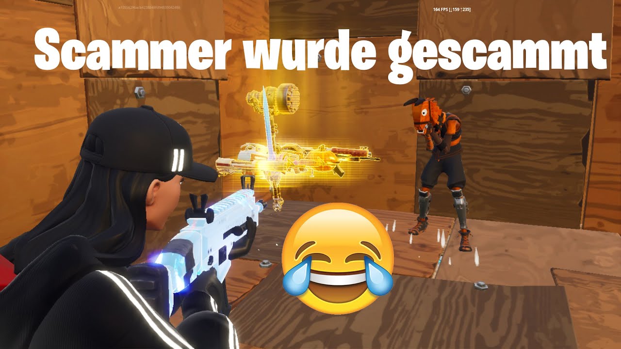 Mein Fan will mich Scammen und Weint. Scammer wurde gescammt in Fortnite RDW