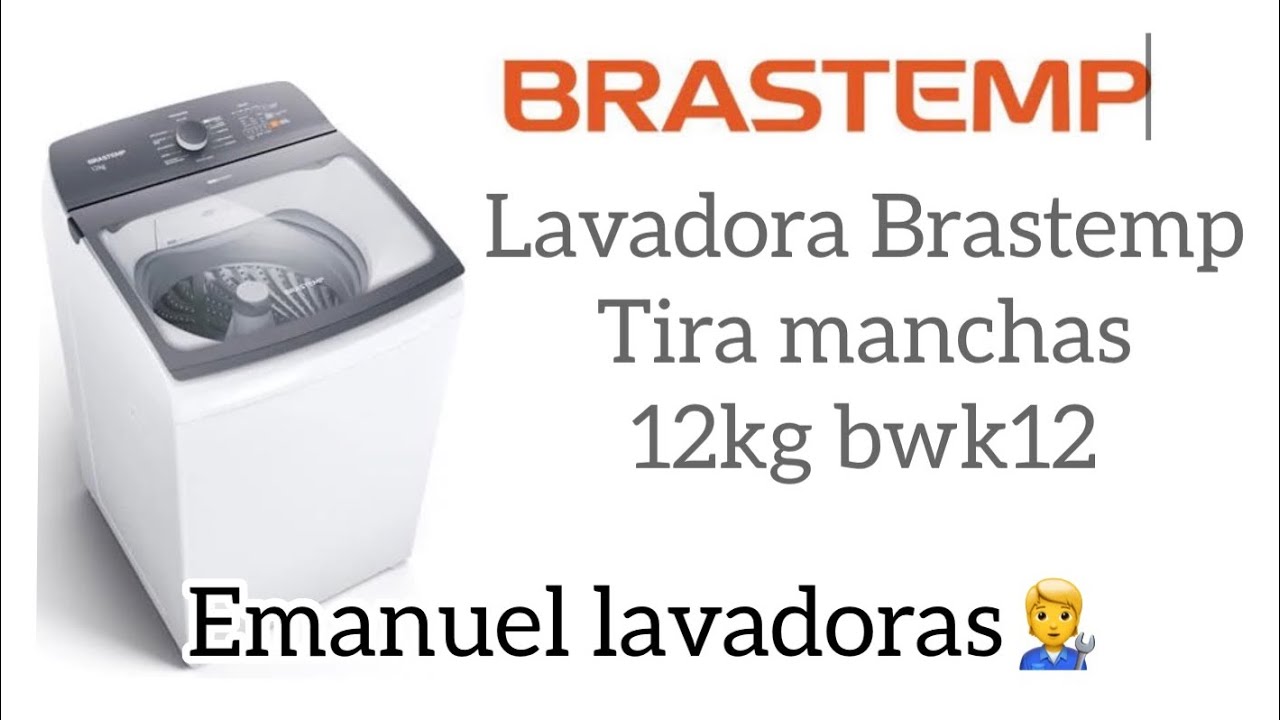 Lavadora Brastemp tira manchas 12kg bwk12 CAPACIDADE E PRE LAVAGEM de cama e banho