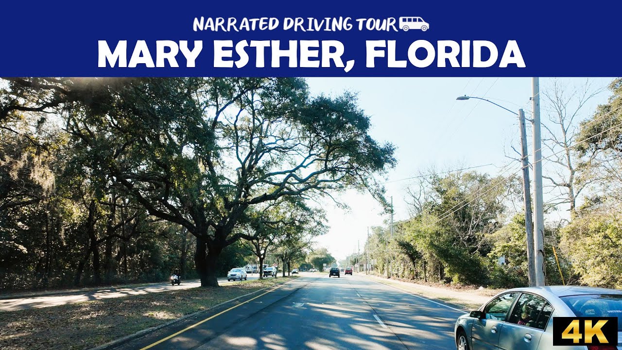 🚗🌊 Scenic Drive Through Mary Esther, Florida | Coastal Beauty in Stunning 4K! 🏝️✨