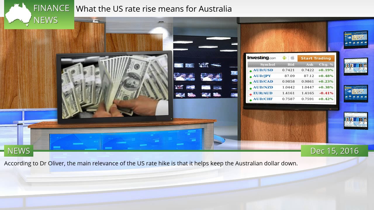 What the US rate rise means for Australia