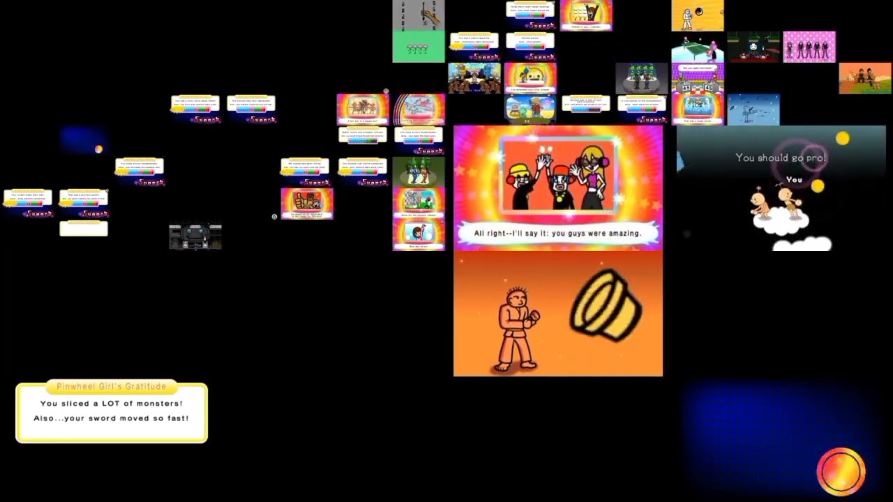 All 104 Rhythm Heaven Megamix Game Played At the Same Time