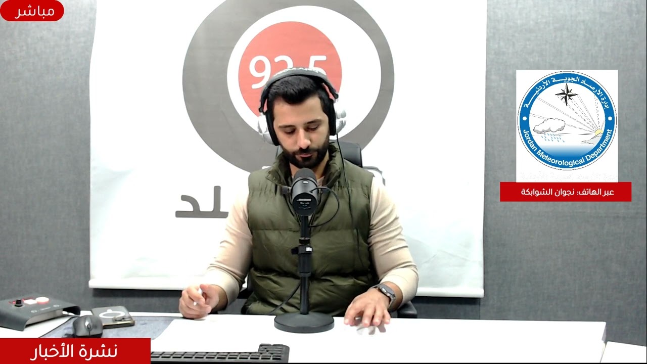 من دائرة الأرصاد الجوية المتنبئة الجوية نجوان الشوابكة توضح الحالة الجوية لنهاية الأسبوع