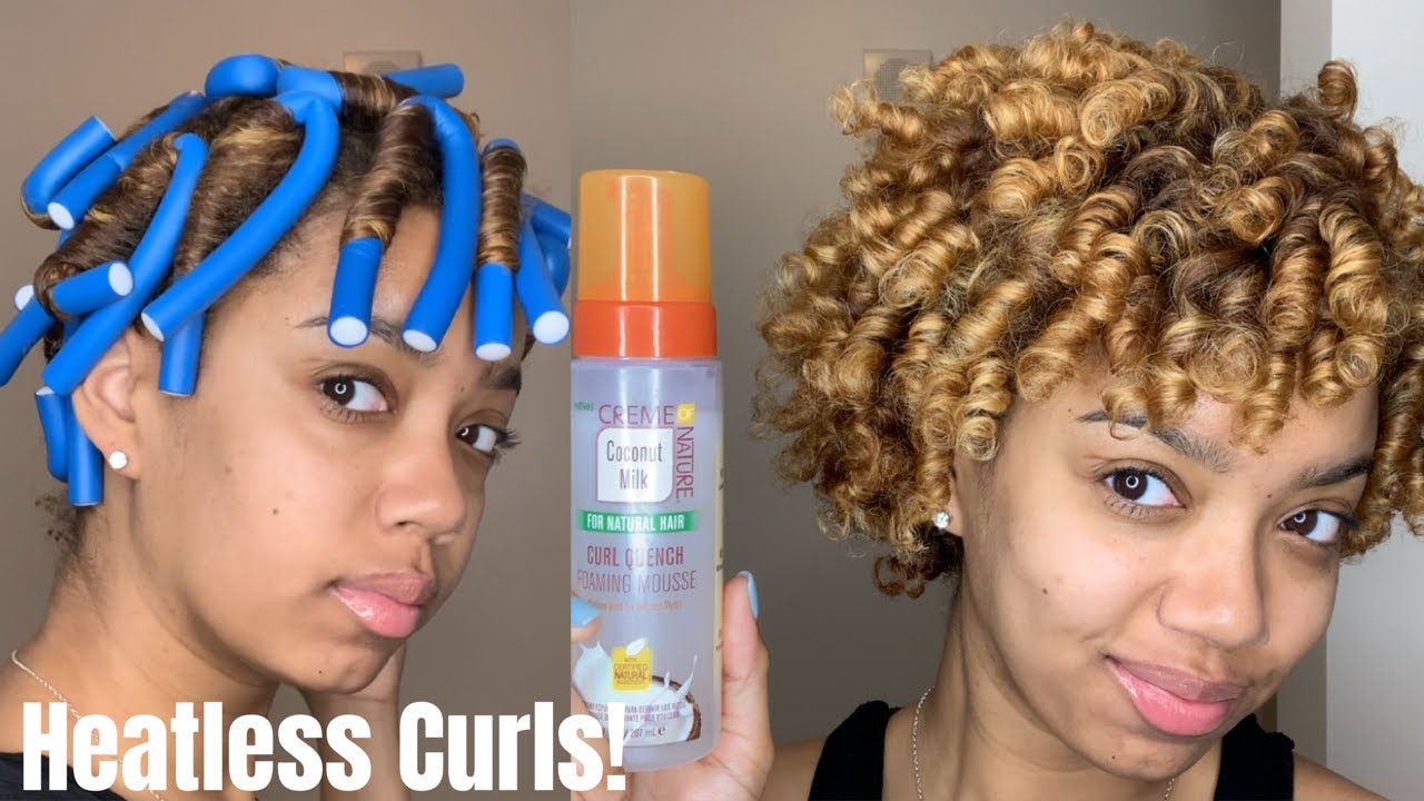 PERFECT Flexi Rod Set On Medium Natural Hair | Creme Of Nature