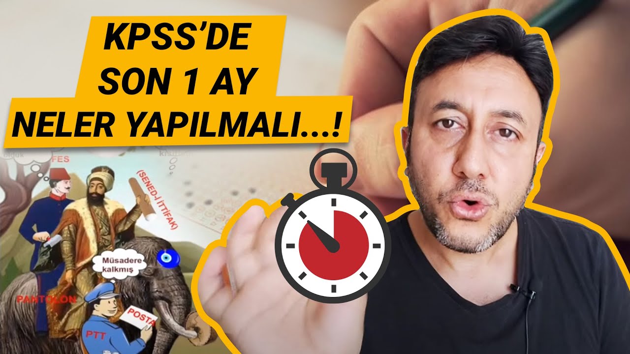 KPSS'DE SON 1 AY NELER YAPILMALI..!  (BUNLARA DİKKAT)