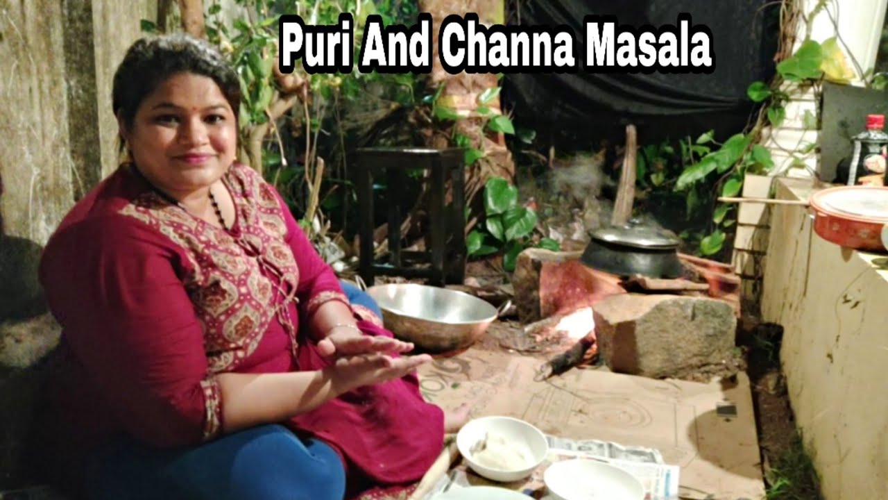 ಓಲೆ ಮೇಲೆ ಪೂರಿ ಹಾಗೂ ಚನ್ನಾ ಮಸಾಲಾ|Village Style Puri And Channa|PriyasRecipes 2019