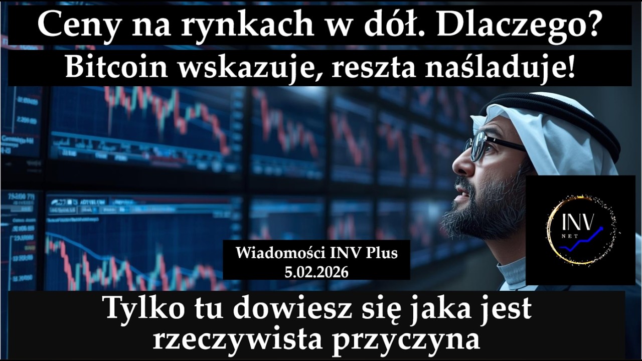 2026.02.05 Ceny na rynkach spadają. Jaka jest przyczyna? Bitcoin wskazuje, reszta naśladuje.