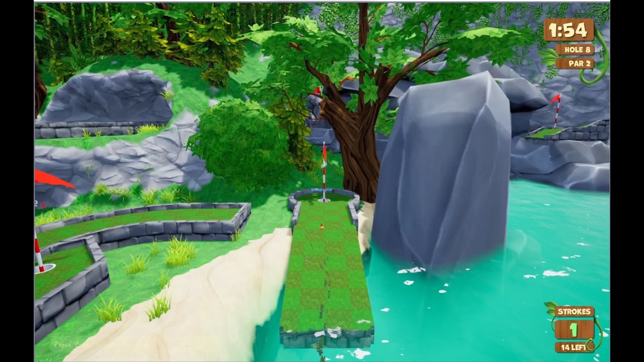 Minigolf by a Lake