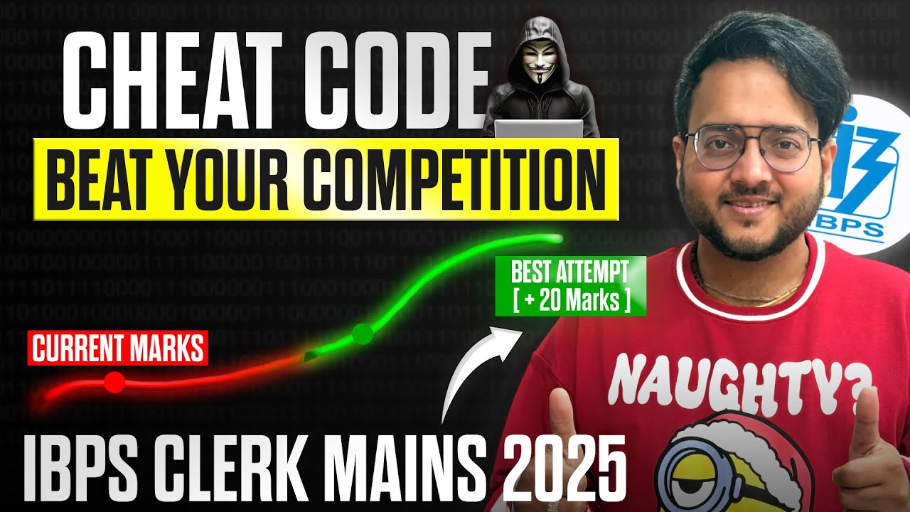 🔴🔴 CHEAT CODE for IBPS CLERK MAINS Paper Attempt ! Best ATTEMPT Strategy to CRACK NEW PATTERN