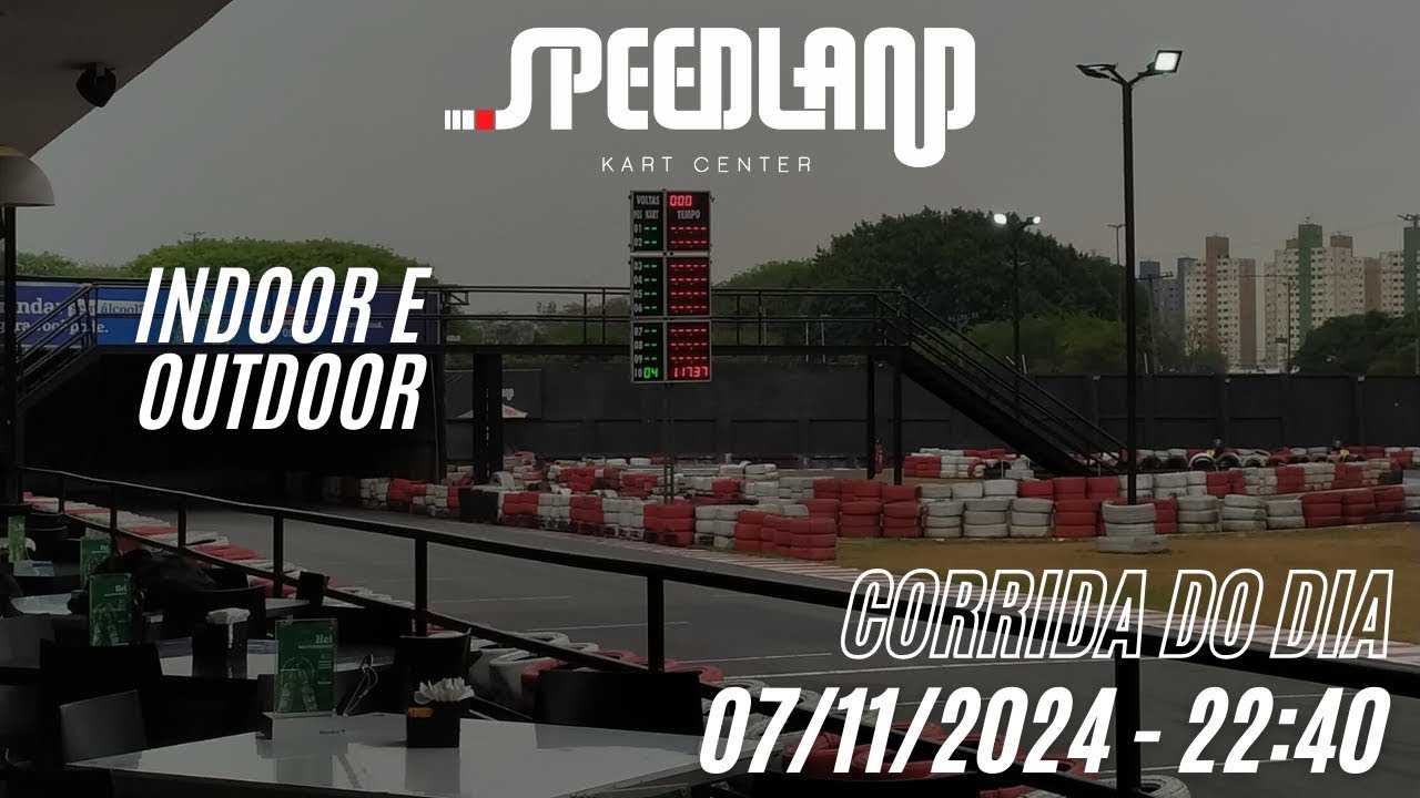 SPEEDLAND TATUAPÉ | CORRIDA DE KART | 07/11/24 - 22:40 | INDOOR E OUTDOOR | Vlog