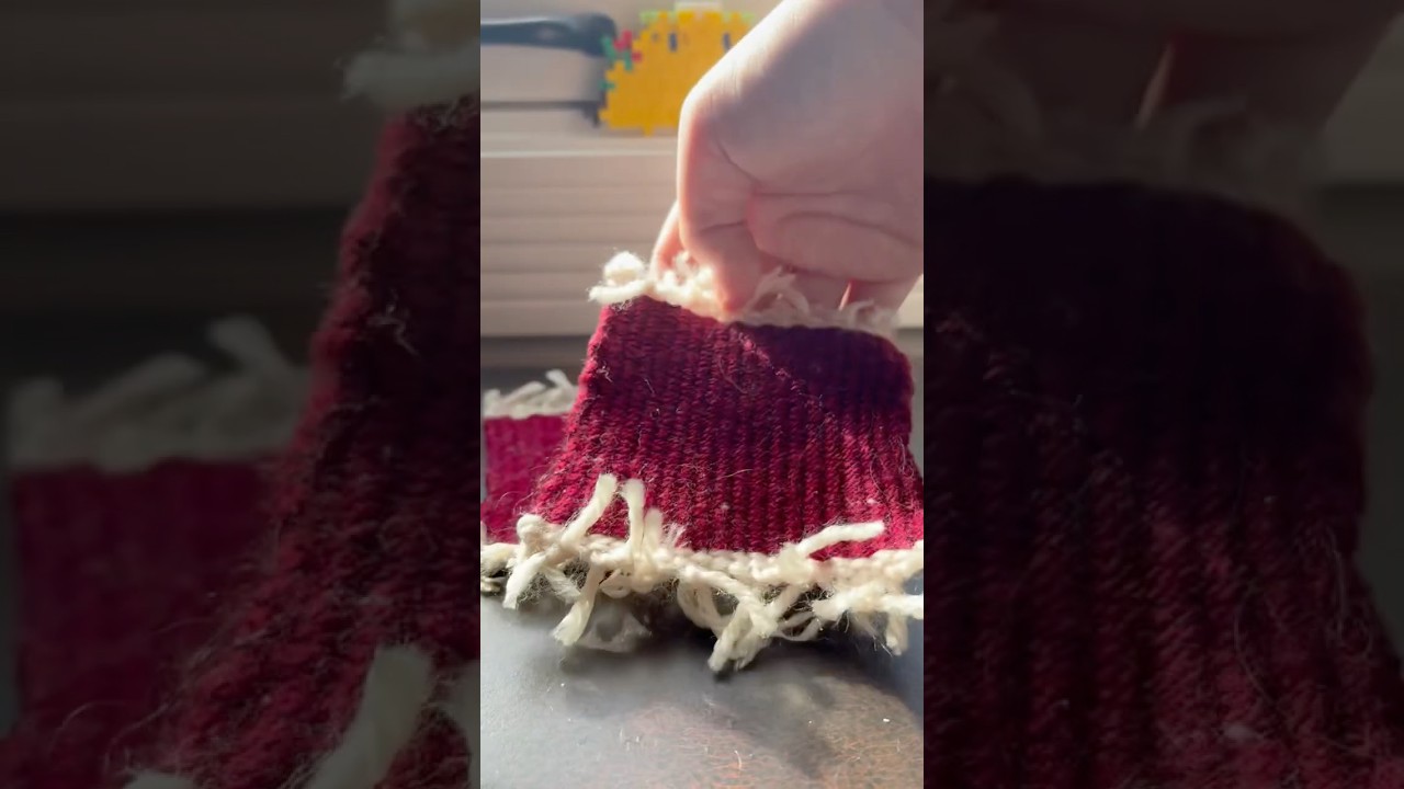 How to make a woven coaster