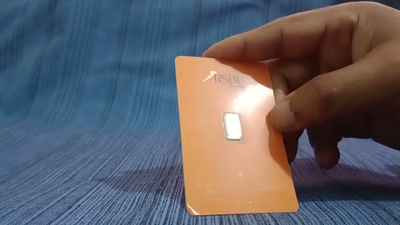 RSBL 1gm 999 Purity Platinum Bar Reviewing 