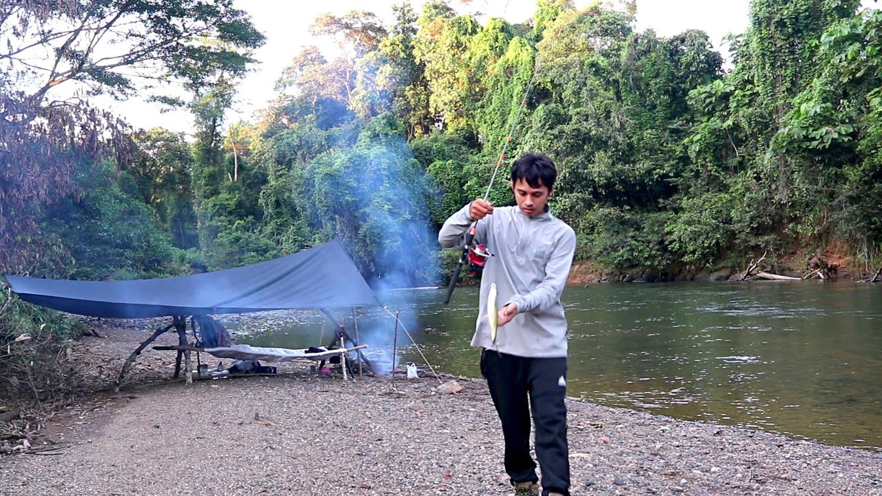 Fishing camping di tepi sungai kalimantan spot terbaru ikan melimpah