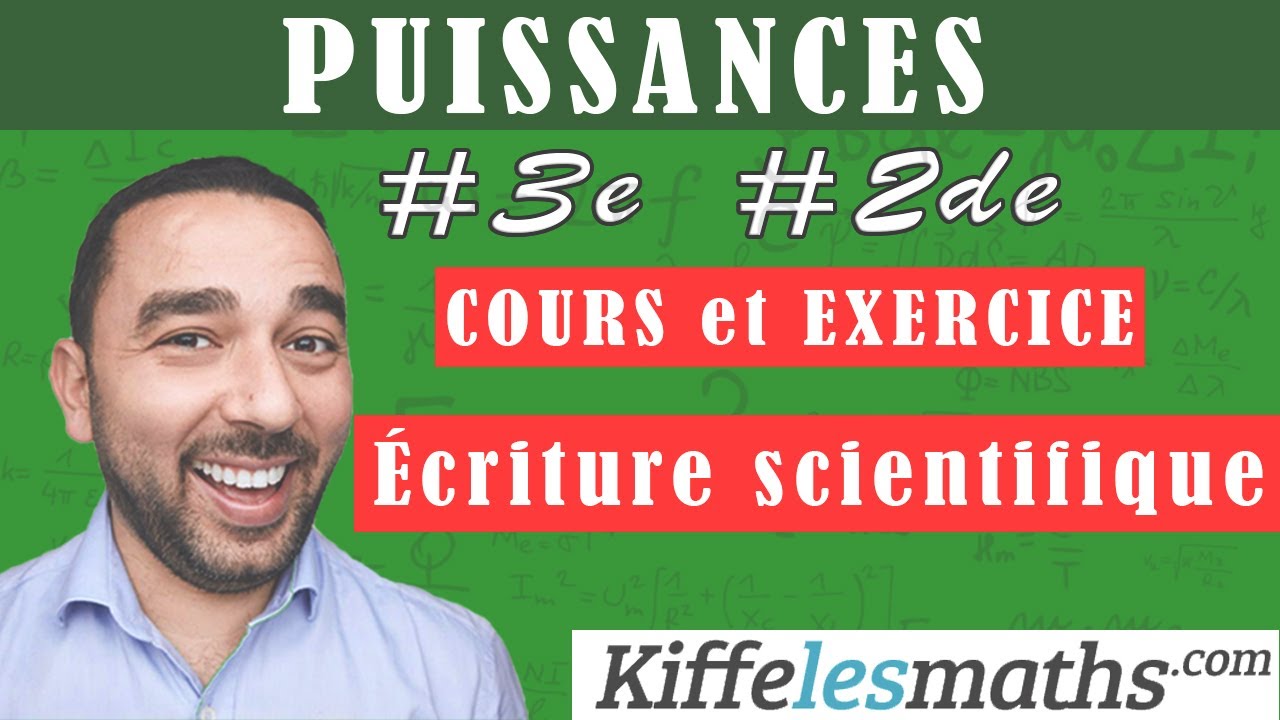 Ecriture scientifique. Notation scientifique. Cours et exercices.