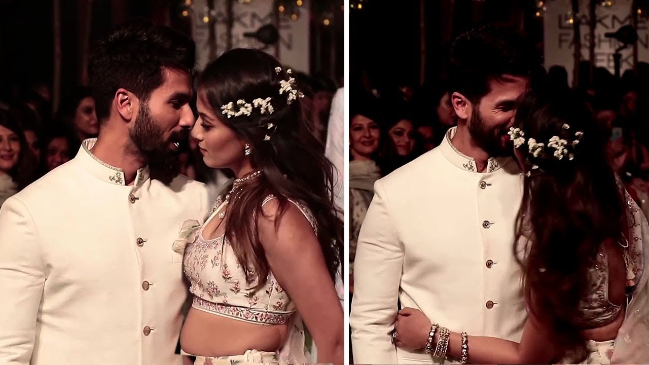 Shahid Kapoor & Wife Meera Rajput's HOT Romance In Public At Lakme Fashion Week 2018