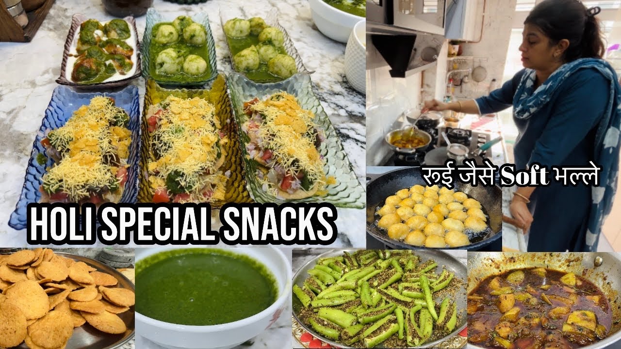 🌸अगर ये सब ना करूँ तो अधूरापन सा लगता है🙌🏻Holi Special Snacks With Tips#festival#vibes#recipe#tricks