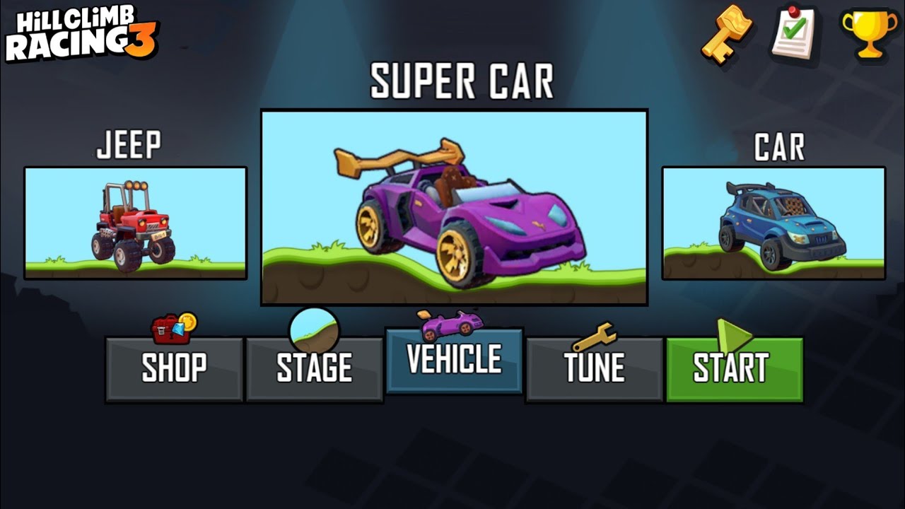 Hill Climb Racing 3: Прохождение игры с разблокированными суперкарами.