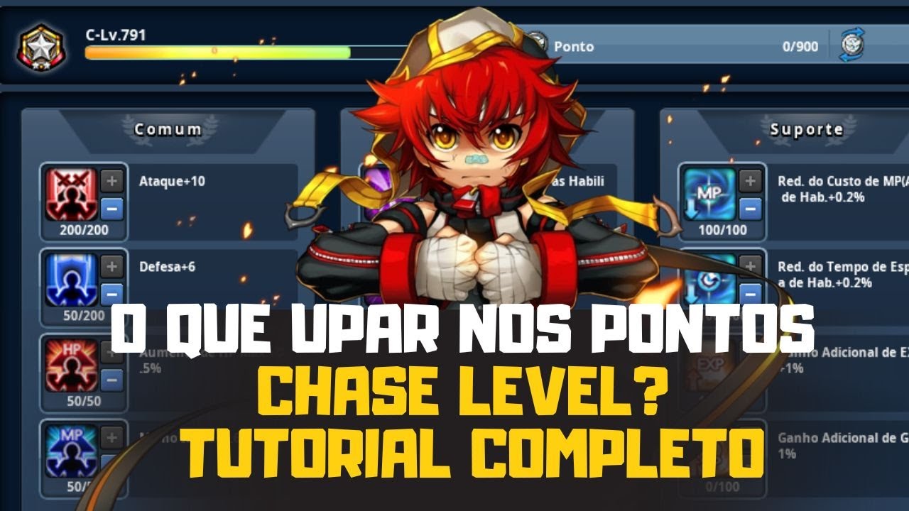 TUTORIAL: Como Upar os Pontos de Chase Level | Grand Chase Classic