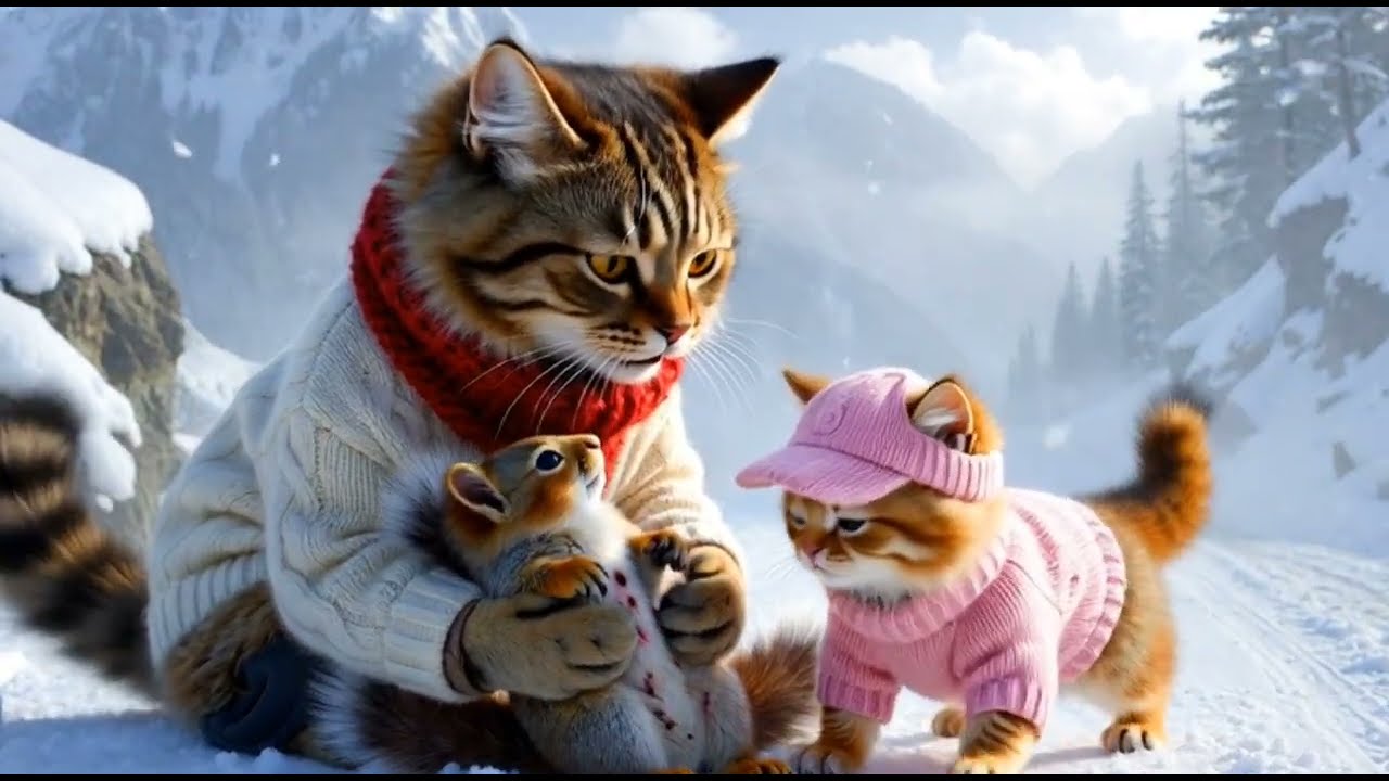 “Sona Maa Aur Mimmi Ne Bachayi Nanhi Gilahri Ki Jaan 🐿️❄️ | Mountain Rescue Emotional Story”