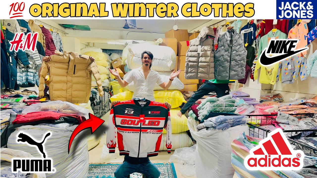 💯 Original Branded Winter Clothes Wholesale & Retail Export surplus Delhi Biggest Warehouse 
