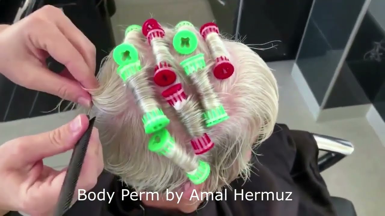 How to perm short hair step by step tutorial - Hairstyles YouTube Channel