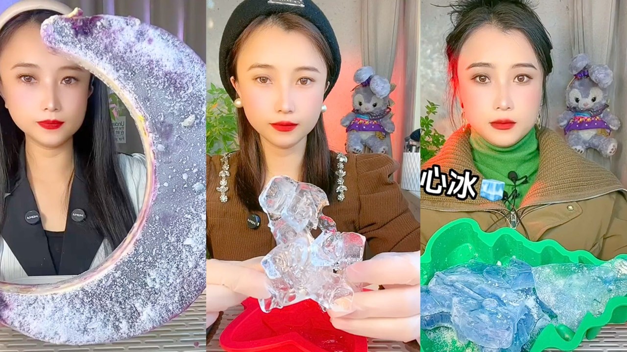 Homemade Chinese Ice Eating ASMR | Soft Frozen Desserts & Snow Ice Sounds #106