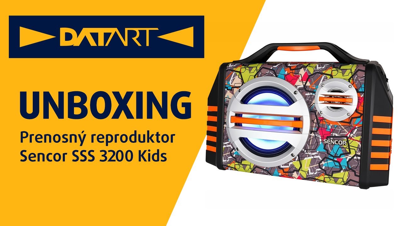 Prenosný reproduktor Sencor SSS 3200 Kids | unboxing