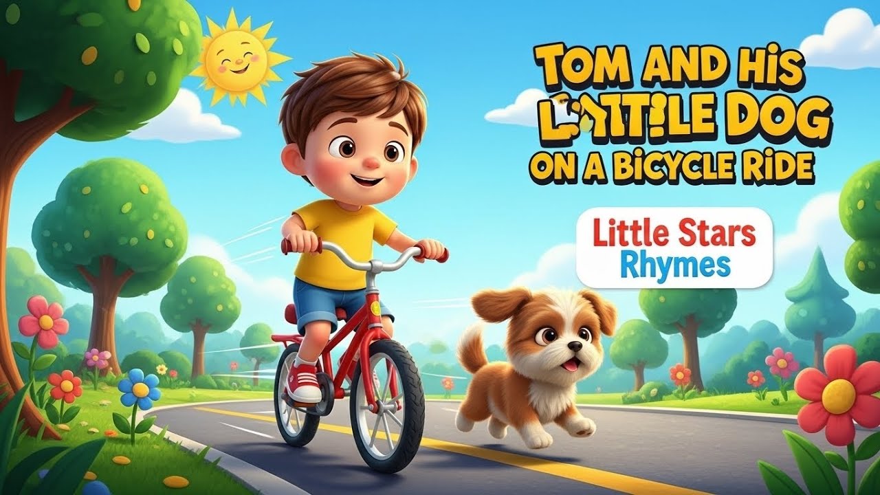 Tom and His Little Dog on a Bicycle Ride | 
