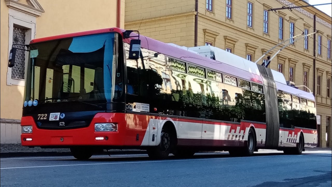 Škoda 31Tr #722 - jazda v úseku: Vansovej - L. Novomestského (linka 4)