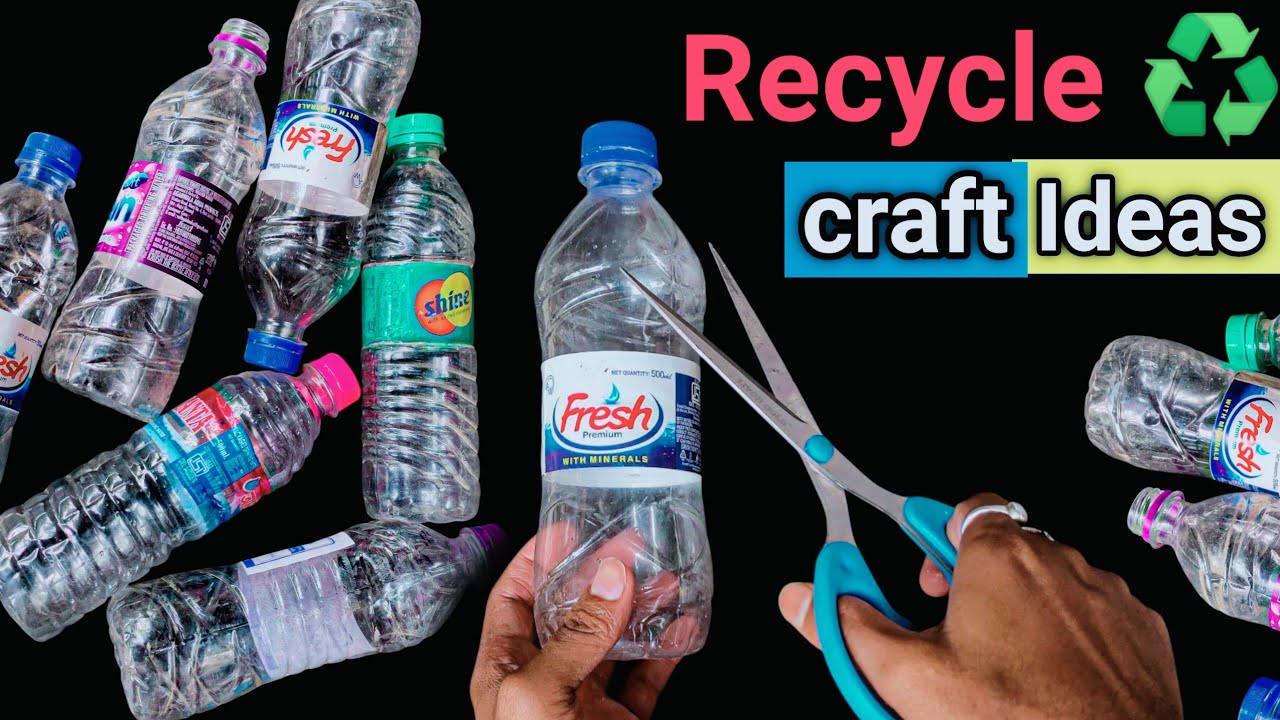 Waste plastic water bottle craft ideas | waste material craft ideas