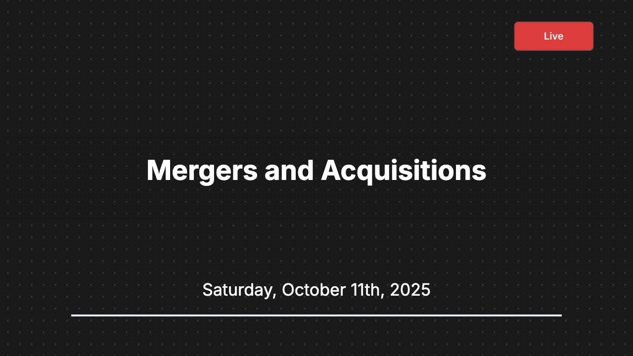 Mergers and Acquisitions