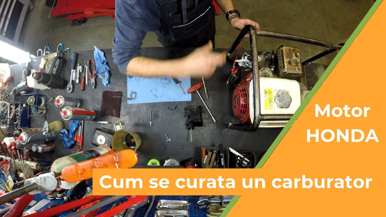Cum se curăță un carburator de motor HONDA
