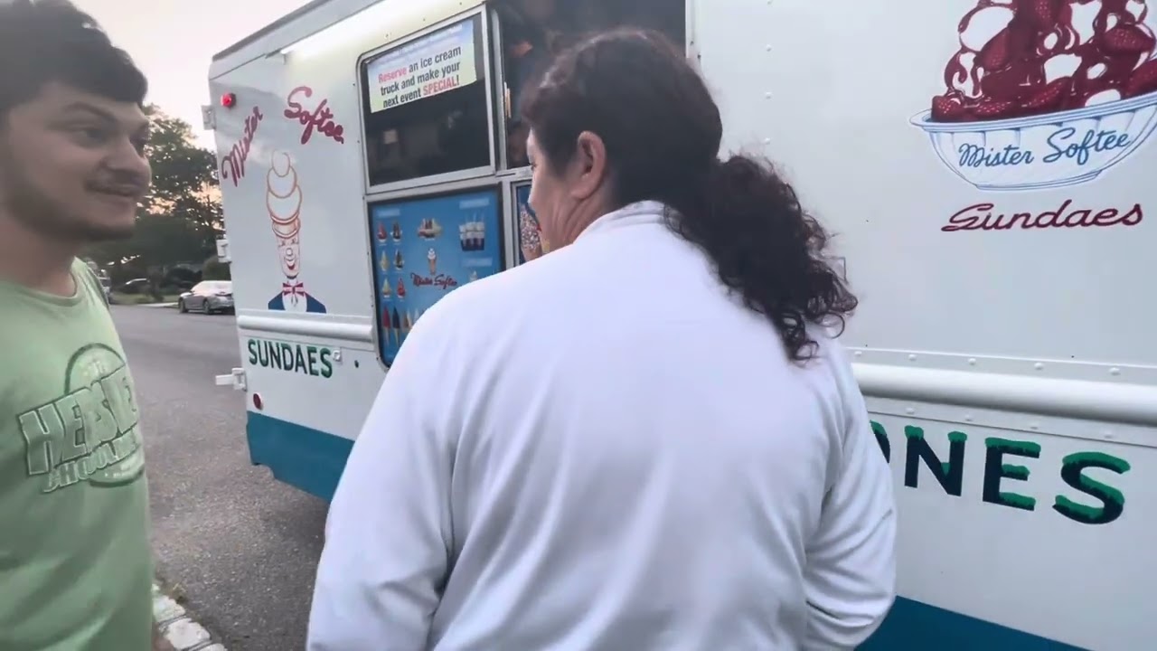 buying from my local, Mr. softee I ￼￼got a cherry dip, vanilla cone￼￼